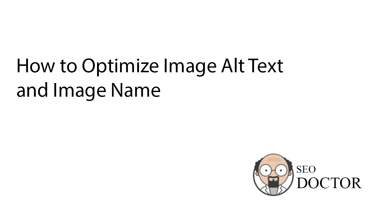 How to Optimize Image Alt Text and Image Name - banner