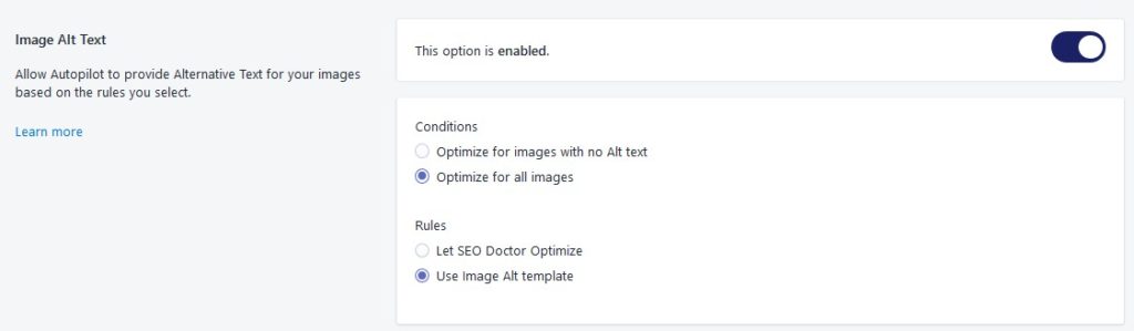 image alt text on seo doctor