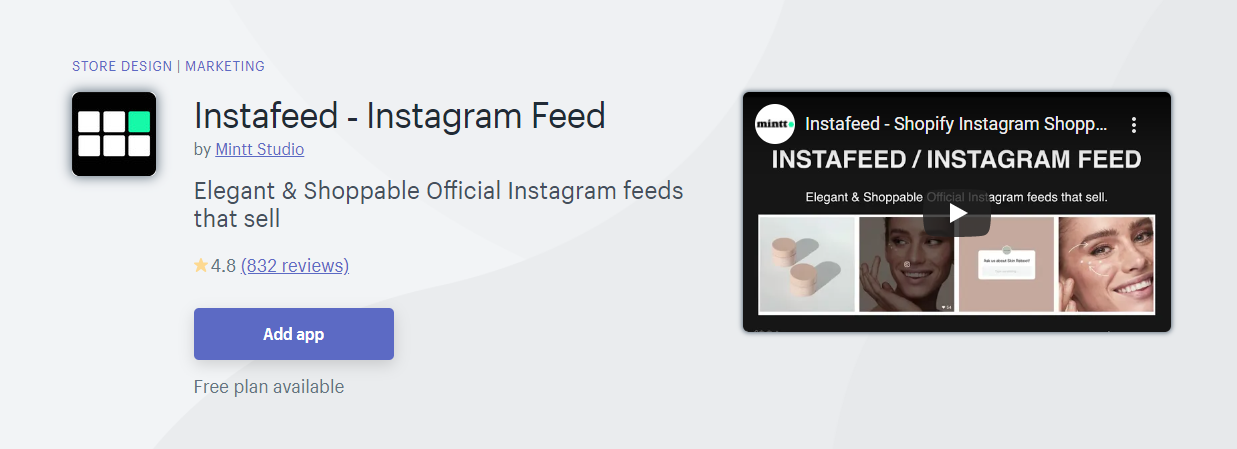 Top 10 Best Shopify App for Product Feeds - Instafeed Instagram Feed